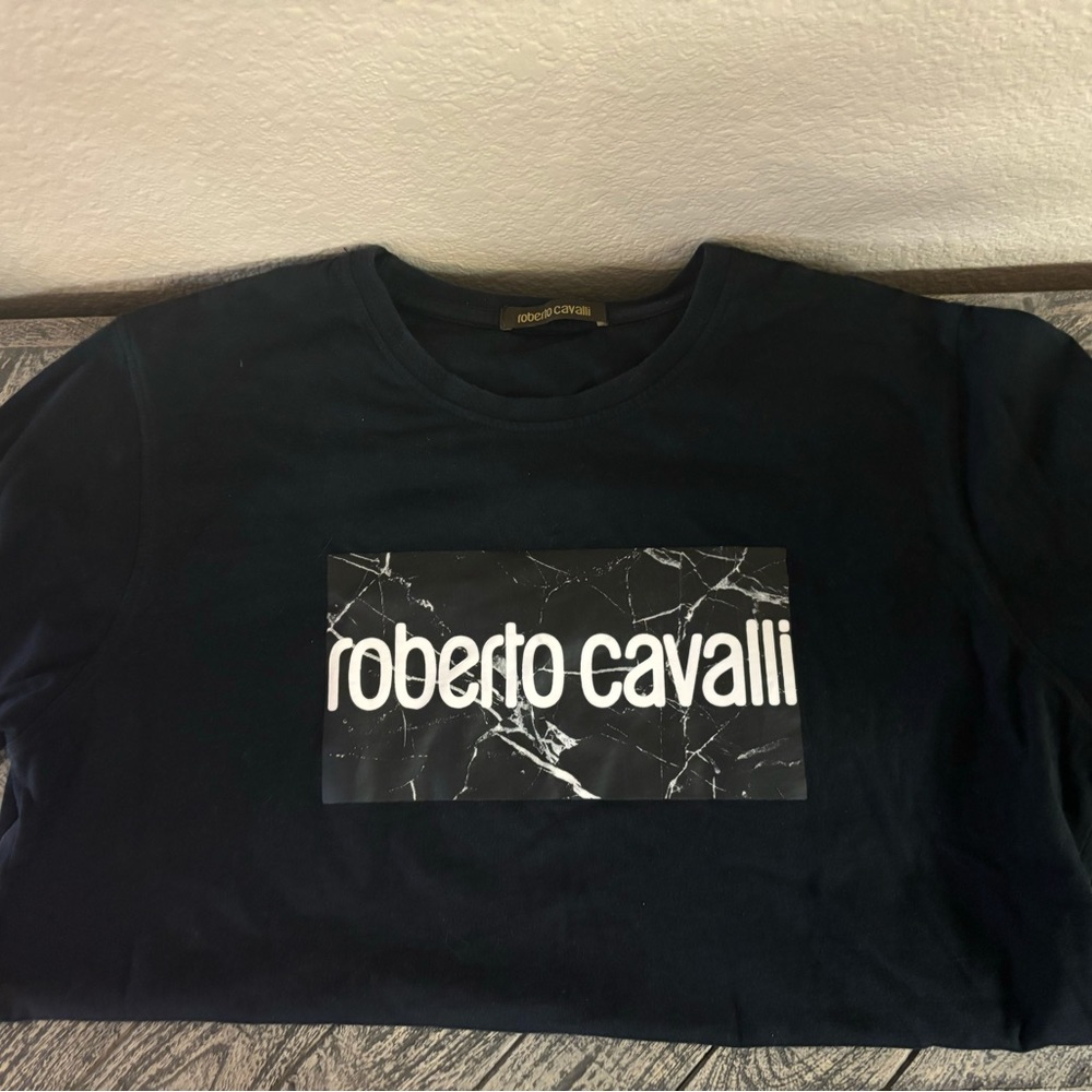 Roberto Cavalli Black Tee